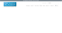 Desktop Screenshot of pooltrainingacademy.com